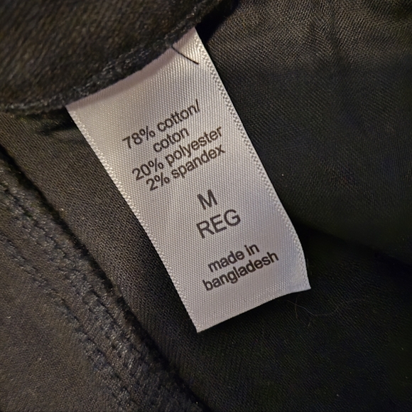 Maurices, m jeans, Women's size Medium Regular, Black, Mid-Rise, Perfect Shape - Picture 5 of 7